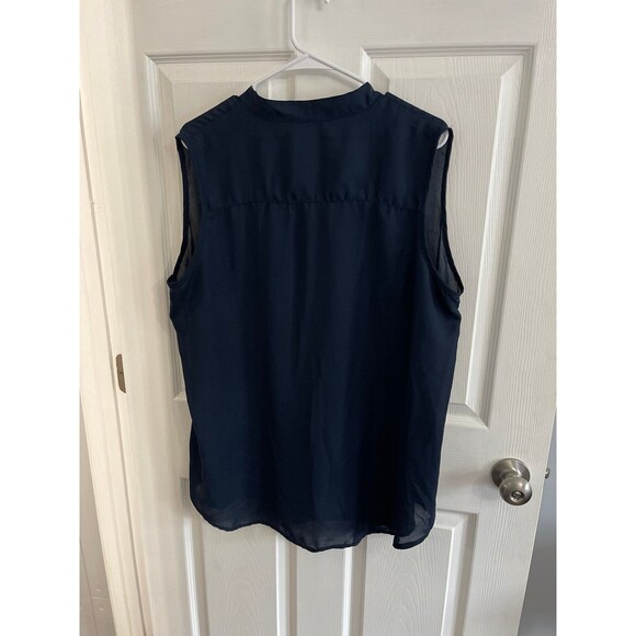 MPH Collection Sleeveless Top Size 2X Dark Blue - Picture 3 of 5